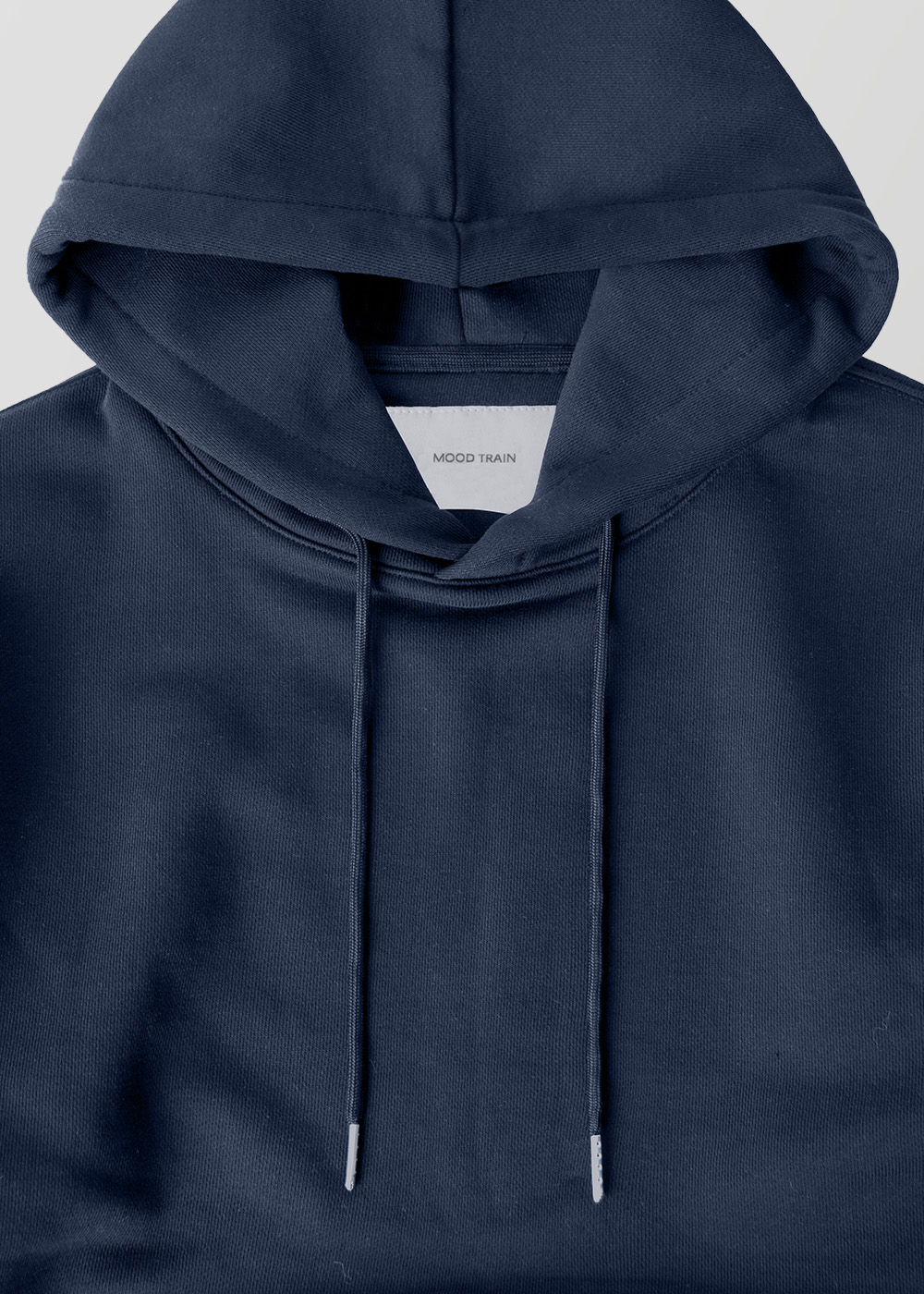 Silky Finished Heavy Cotton Sweat Hoodie _ navy