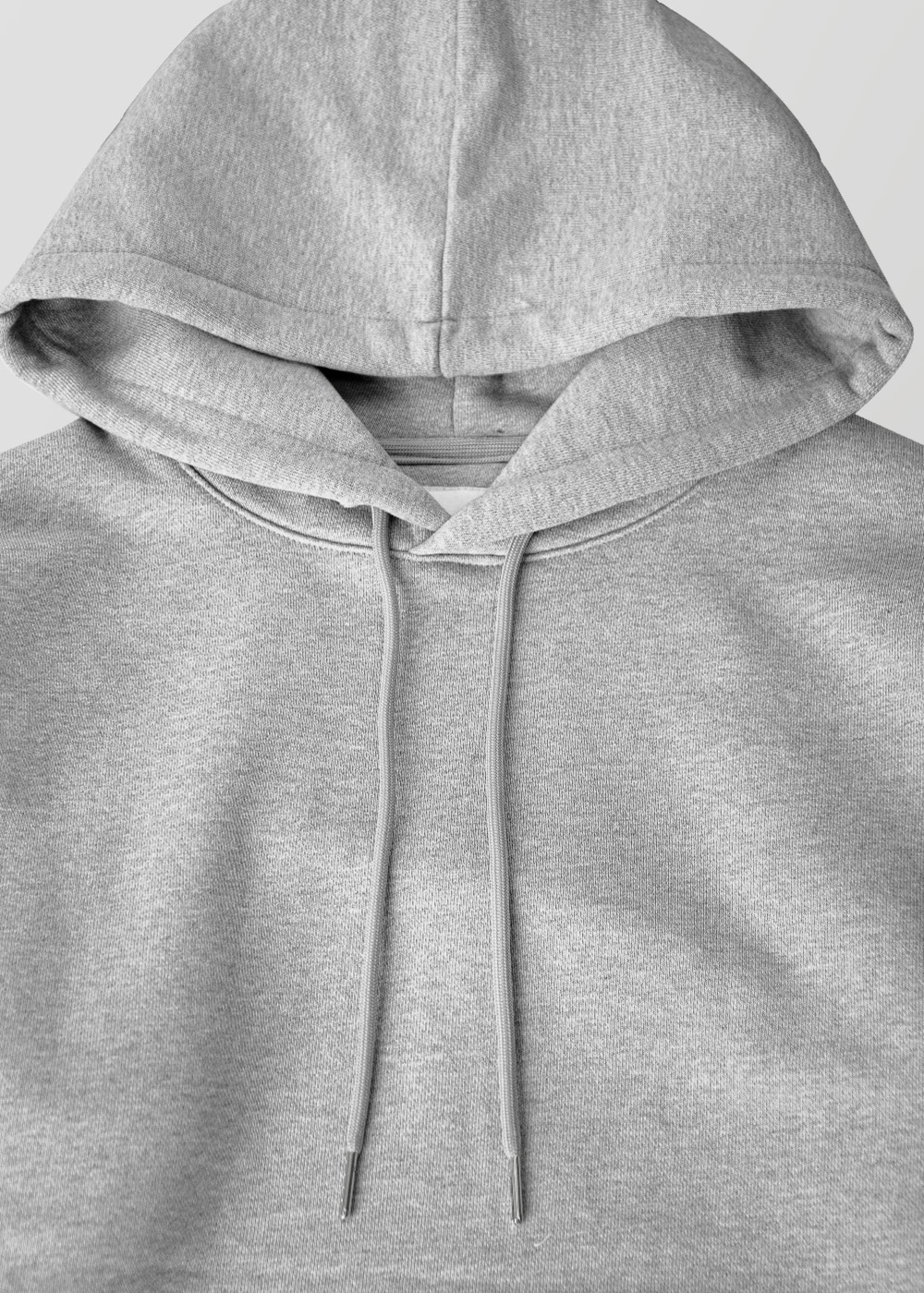 Silky Finished Heavy Cotton Sweat Hoodie _ gray