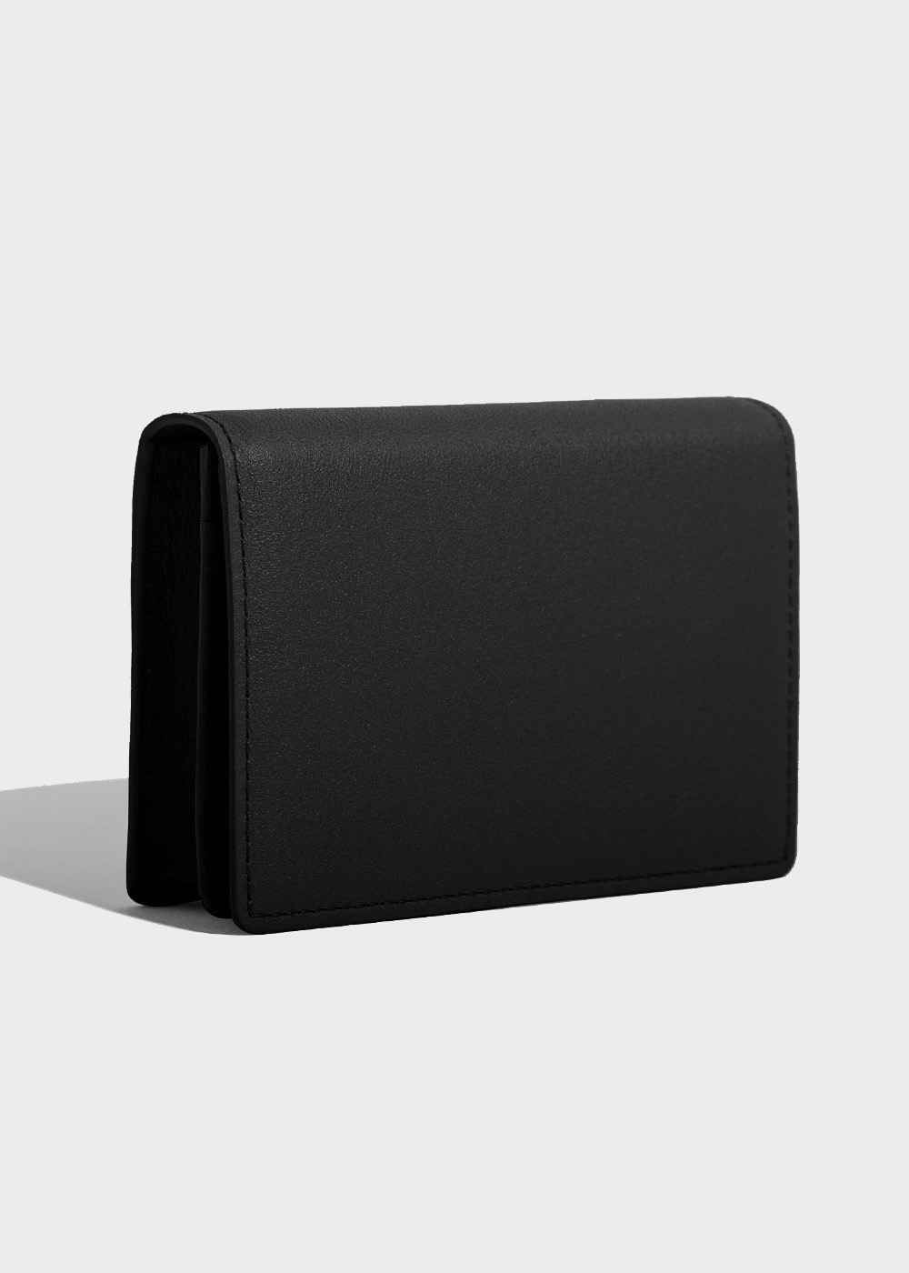 Cow Leather Card Wallet _ black