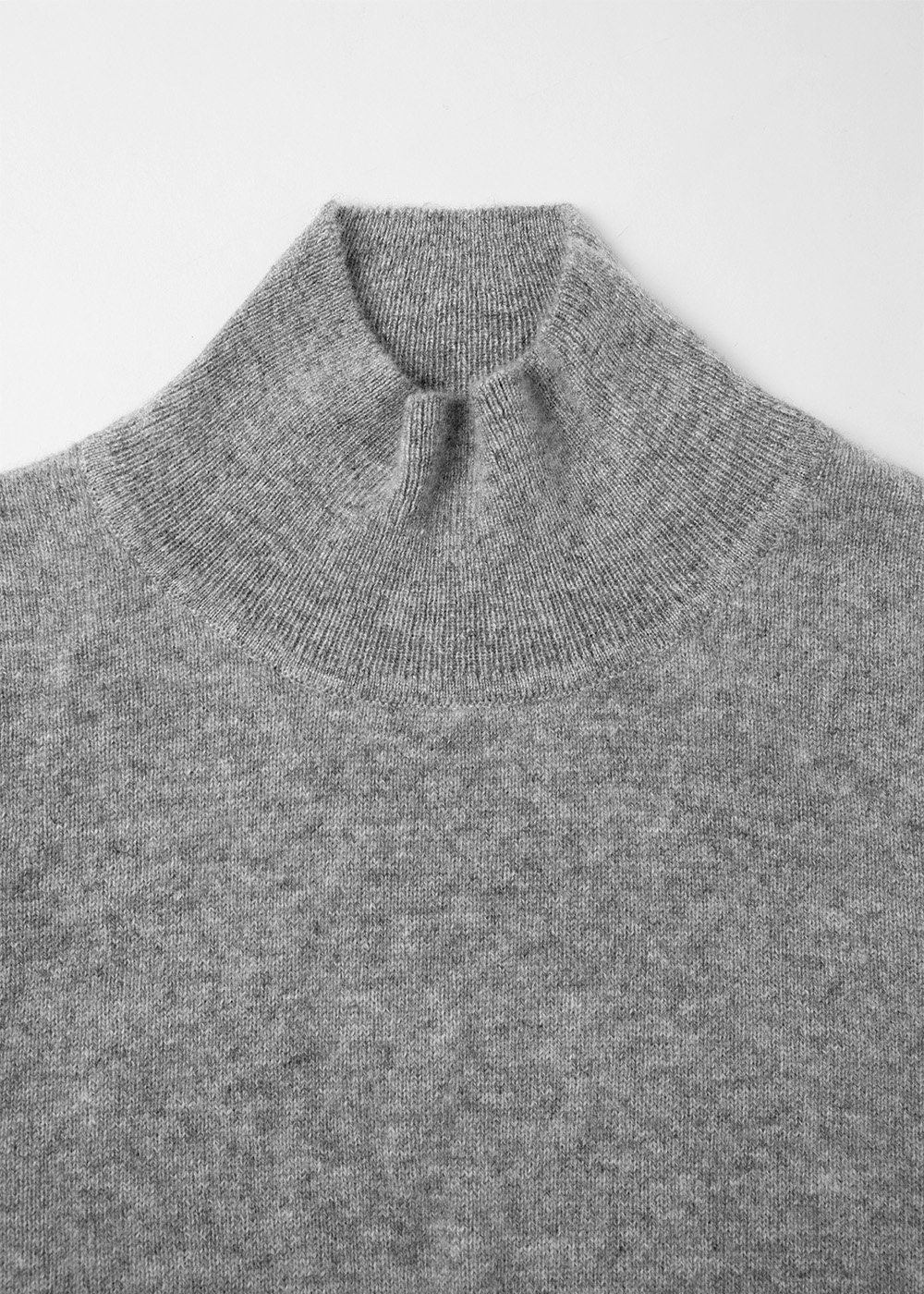 Cashmere 100% Mockneck Knit _ gray