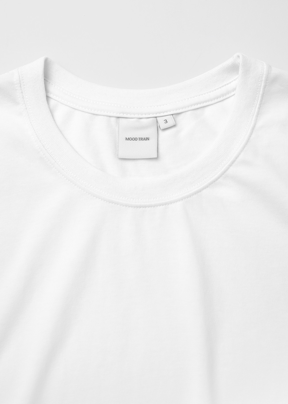 H. Enzymed Carded Cotton-Polyester Blended 20/1 Single T-shirt _ white