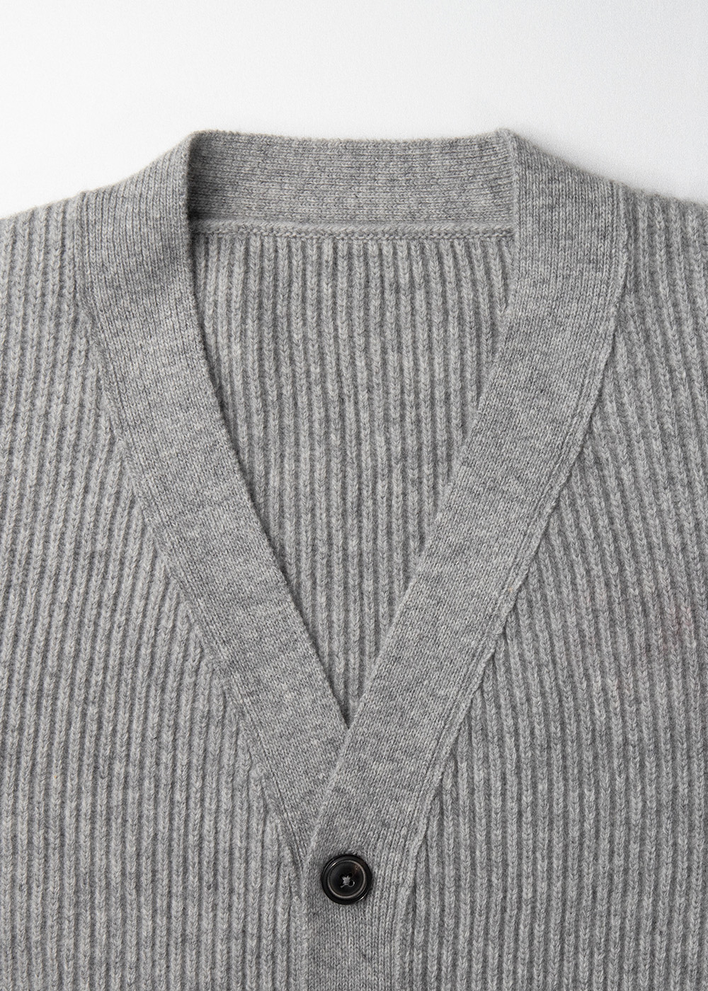 Low Gauge Cardigan Knit _ gray