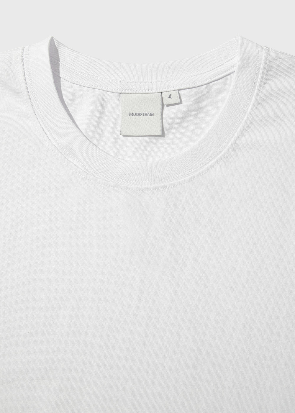 G. Heavy Enzymed Combed Cotton-Polyester Blended 12/1 Single T-shirt _ white
