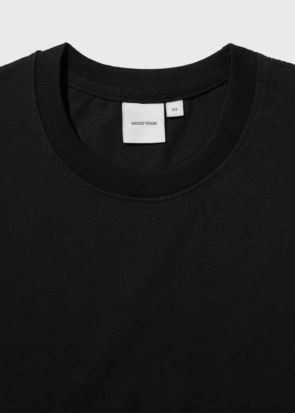 A. Silked Combed Cotton 100% 20/2 Single T-shirt _ black