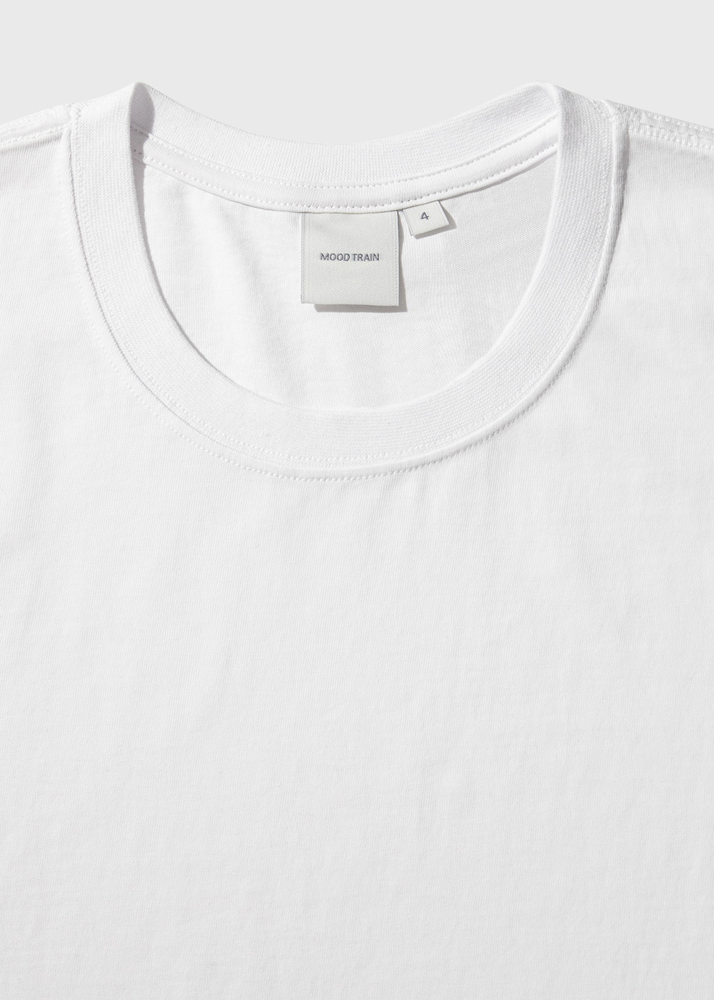 F. Enzymed Combed Cotton 100% 40/2 Single T-shirt _ white