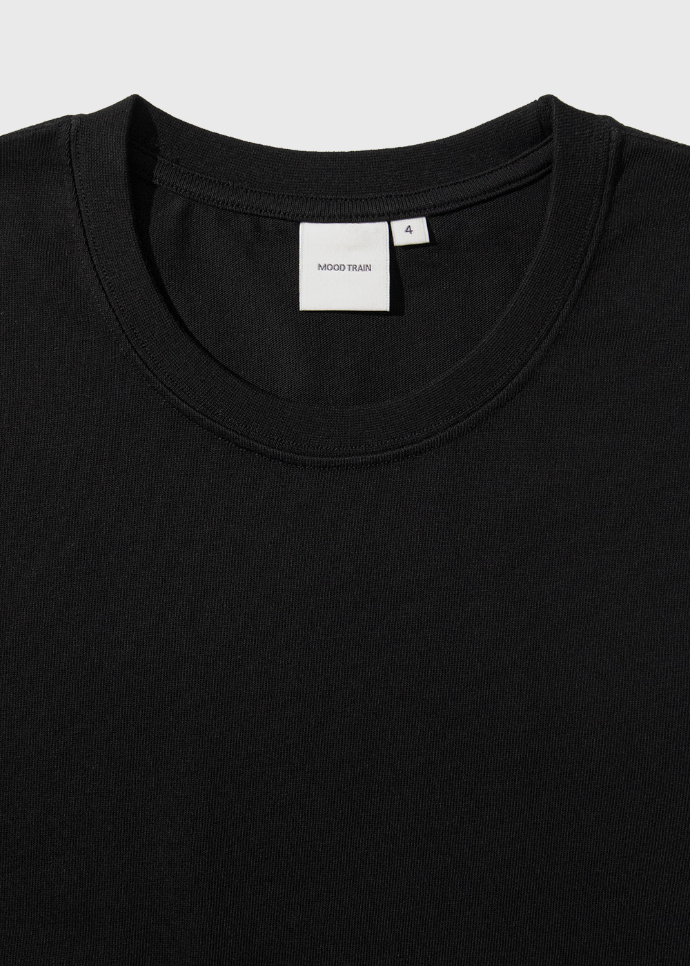 E. Enzymed Combed Cotton 100% 20/2 Single T-shirt _ black