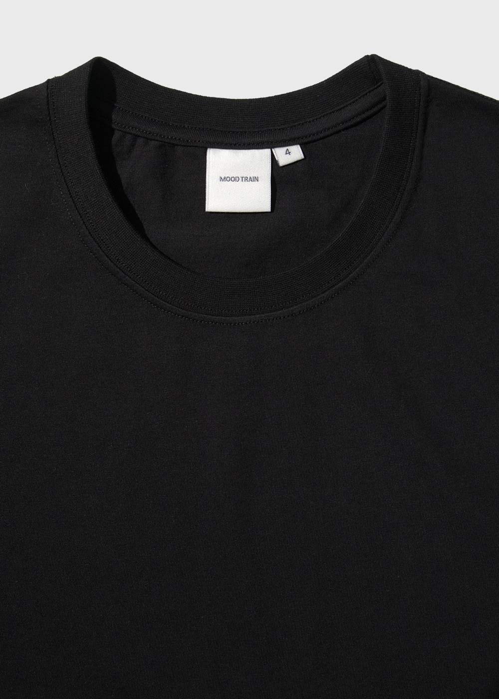 F. Enzymed Combed Cotton 100% 40/2 Single T-shirt _ black