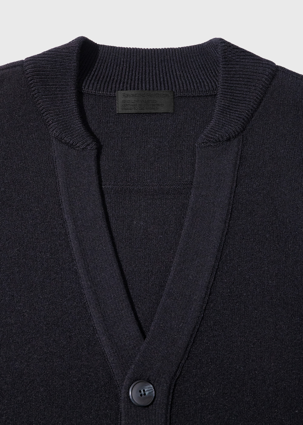 Wool Blended Cardigan Knit _ navy