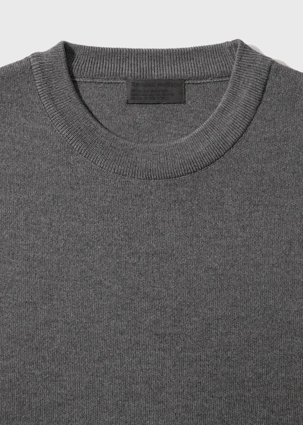 Wool Blended Classic Crewneck Knit _ gray