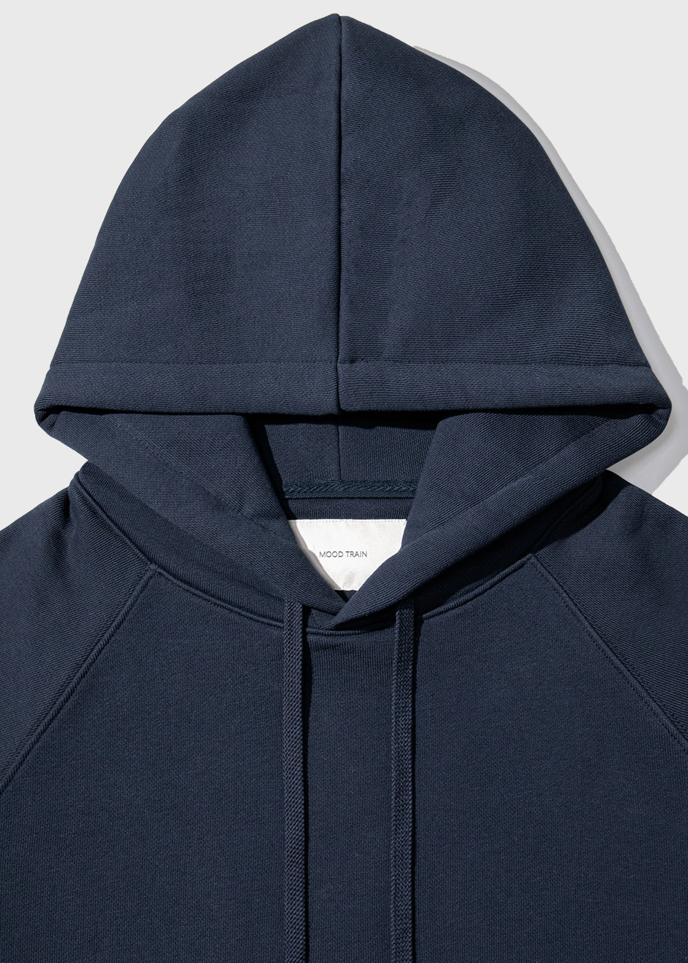 Enzyme Finished Heavy Cotton Wide Strap Raglan Hoodie _ navy