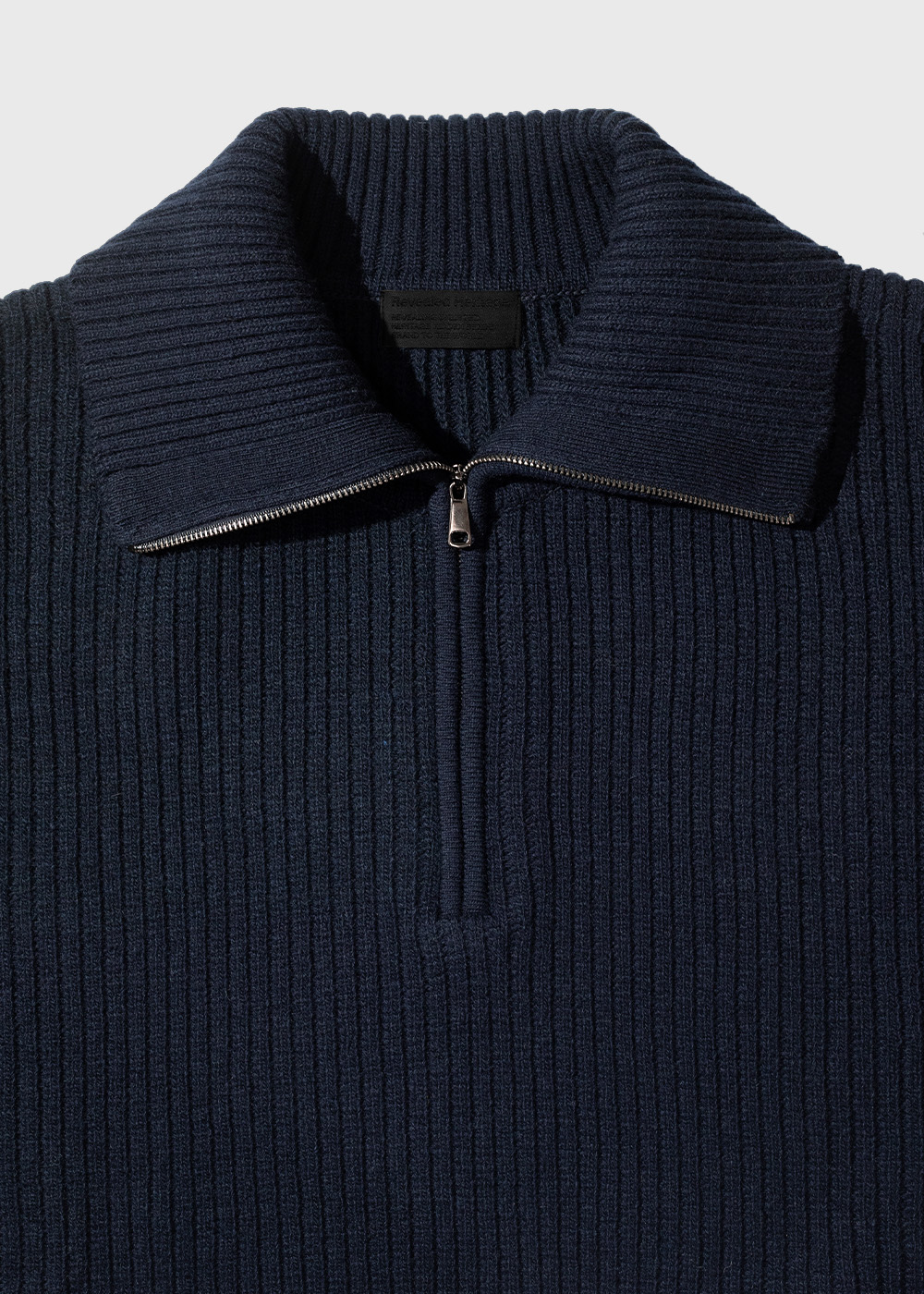 Half Zip Pullover Cardigan Knit _ navy