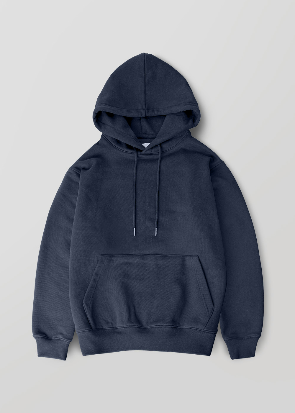 Silky Finished Heavy Cotton Sweat Hoodie _ navy