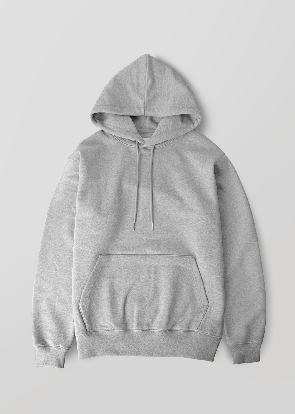 Silky Finished Heavy Cotton Sweat Hoodie _ gray