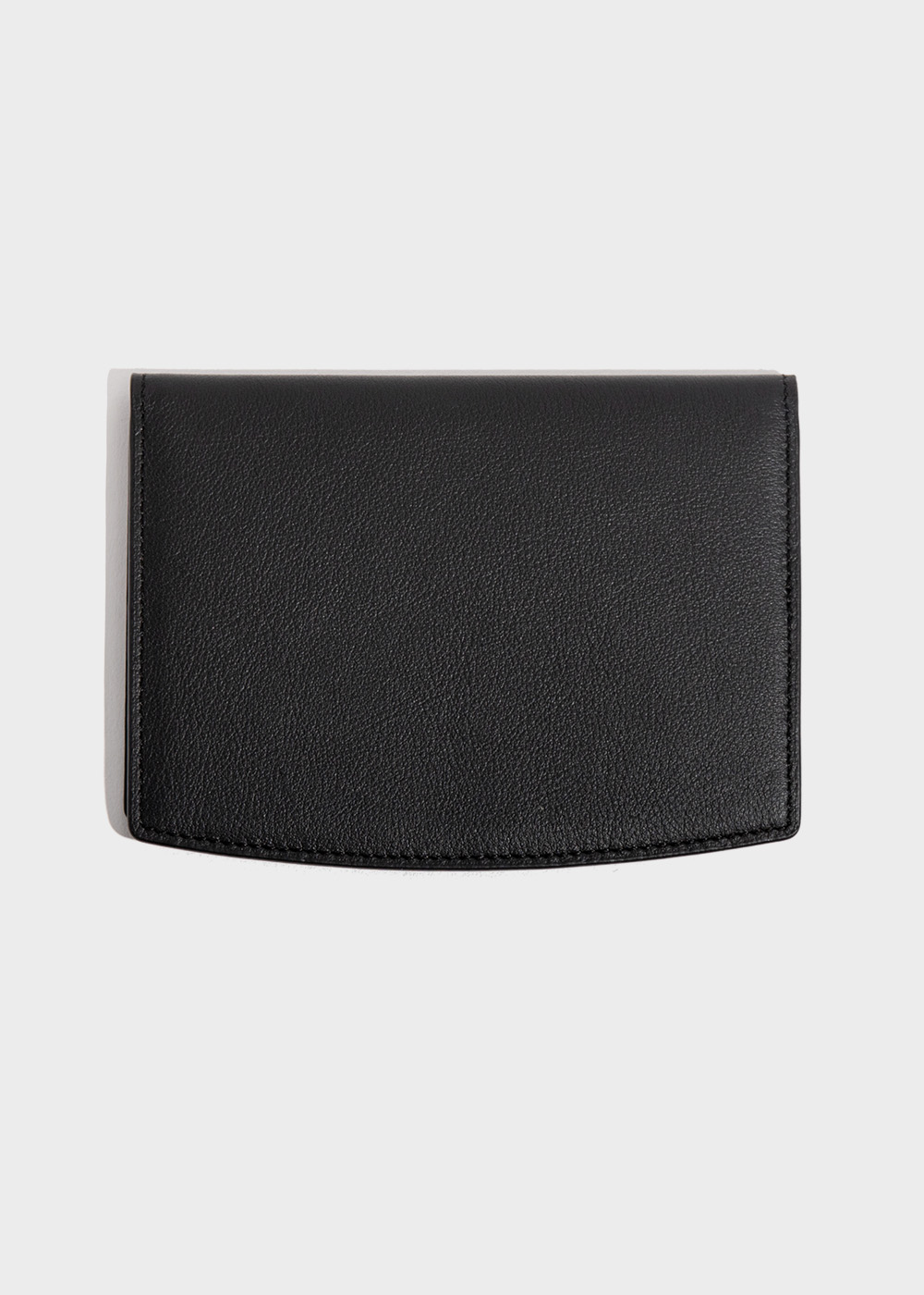USA Steer Hide Chess Leather Passport Wallet _ black