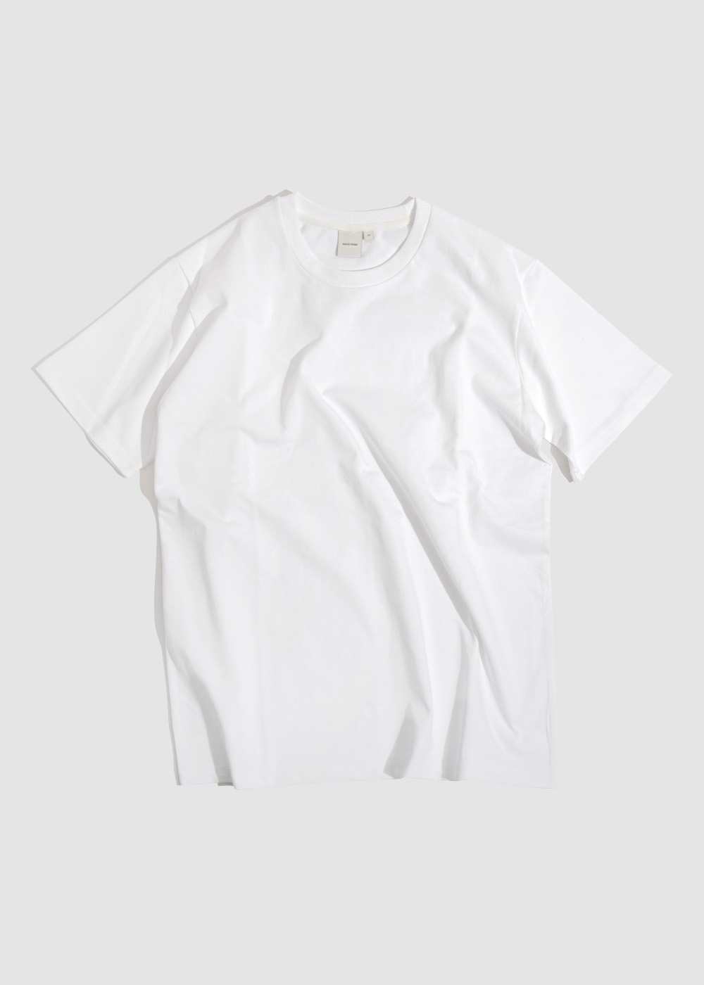 A. Silked Combed Cotton 100% 20/2 Single T-shirt _ white