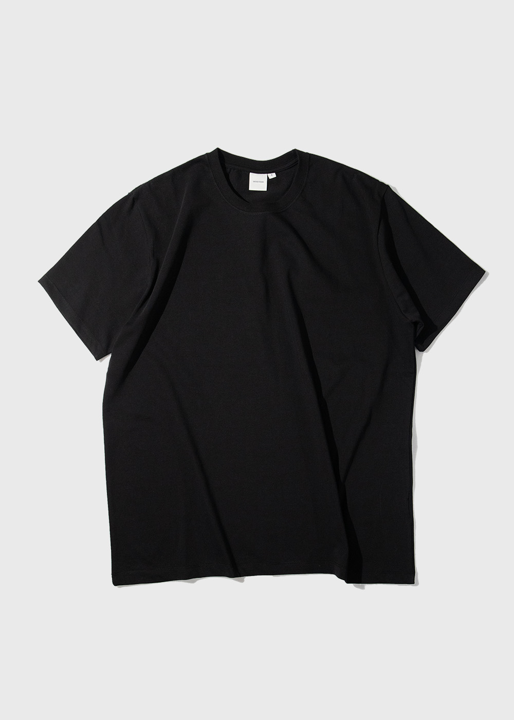 F. Enzymed Combed Cotton 100% 40/2 Single T-shirt _ black