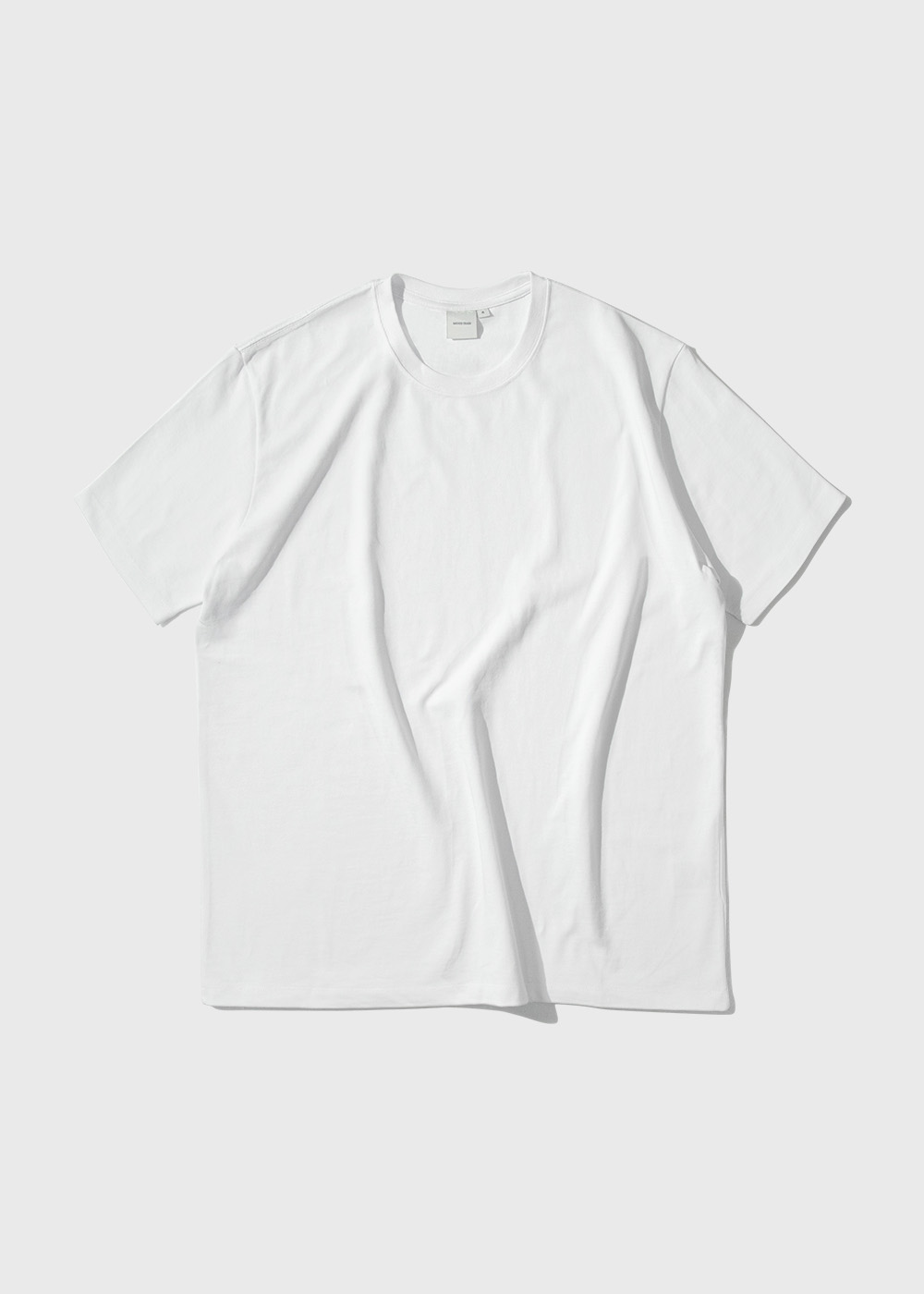 E. Enzymed Combed Cotton 100% 20/2 Single T-shirt _ white