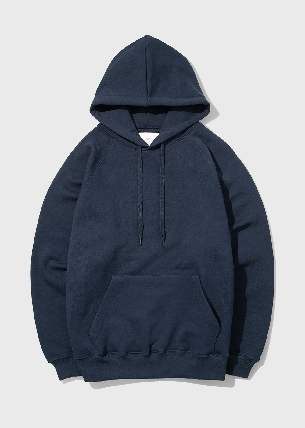 Enzyme Finished Heavy Cotton Wide Strap Raglan Hoodie _ navy