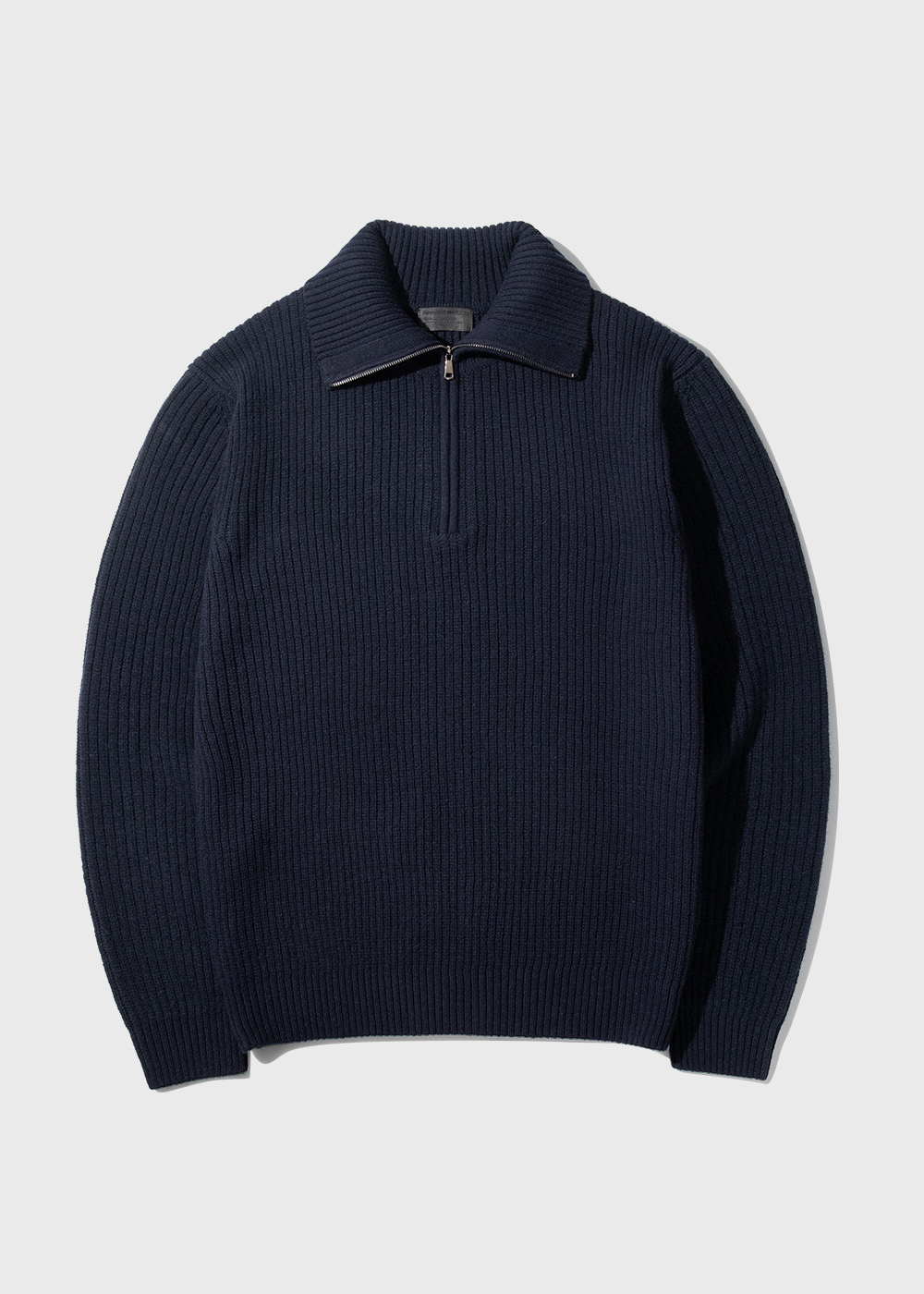 Half Zip Pullover Cardigan Knit _ navy